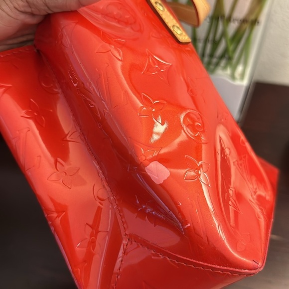 ❌SOLD❌ VINTAGE Louis Vuitton 2006 Monogram Vernis Lead PM Hand Bag Red Rouge ❤️✨ - Picture 7 of 16